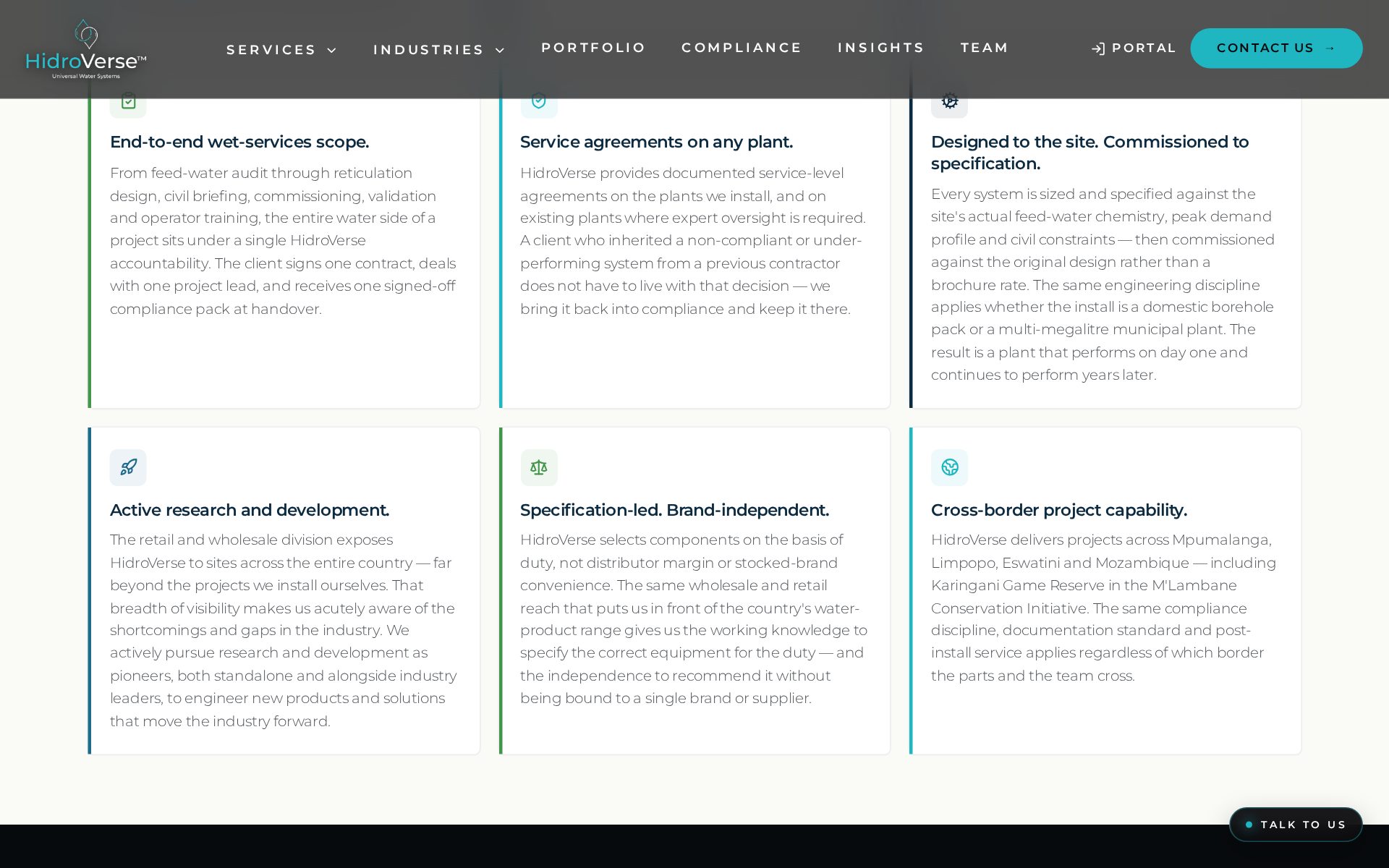 HidroVerse — Industries