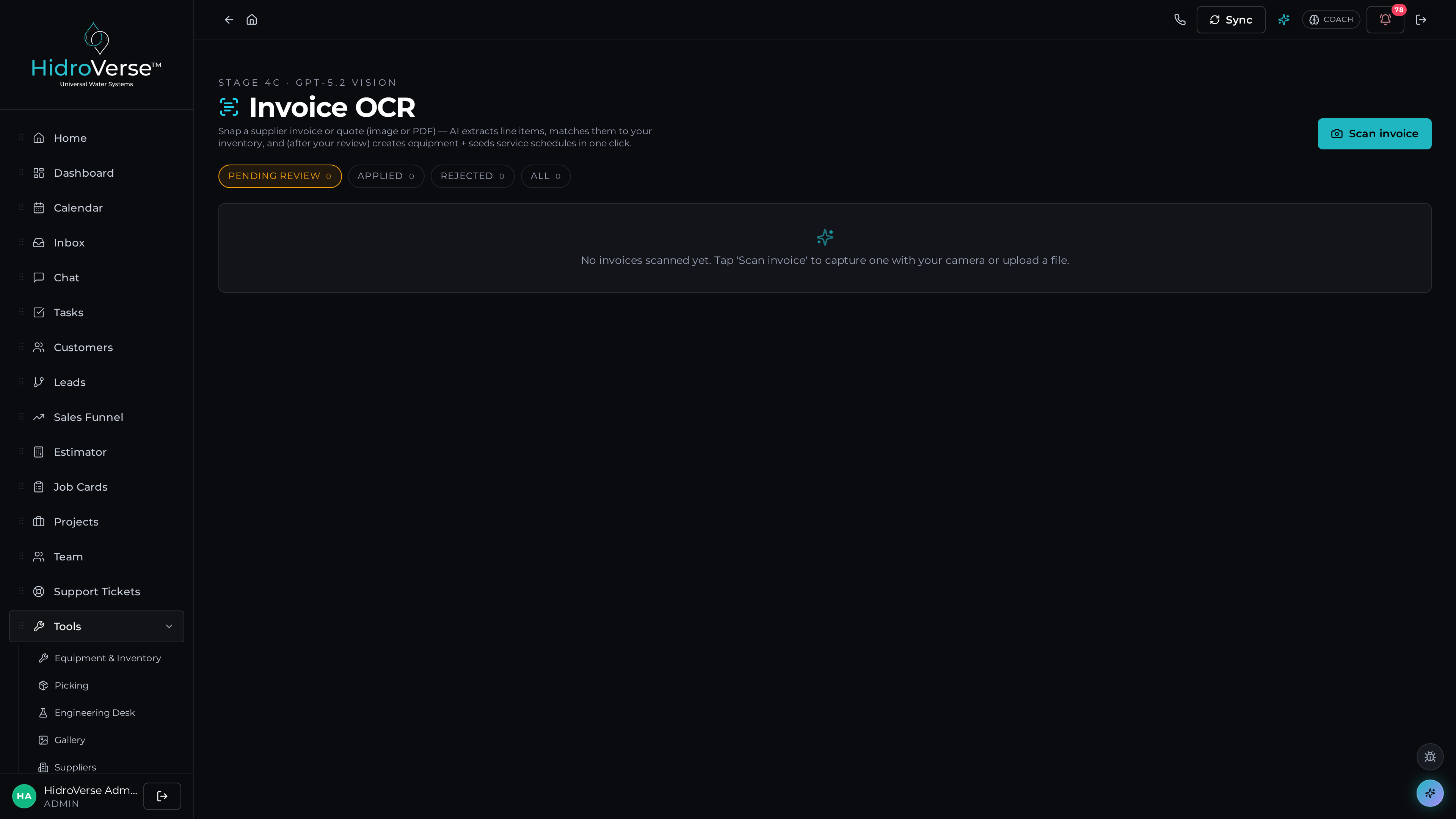 OCR scanning