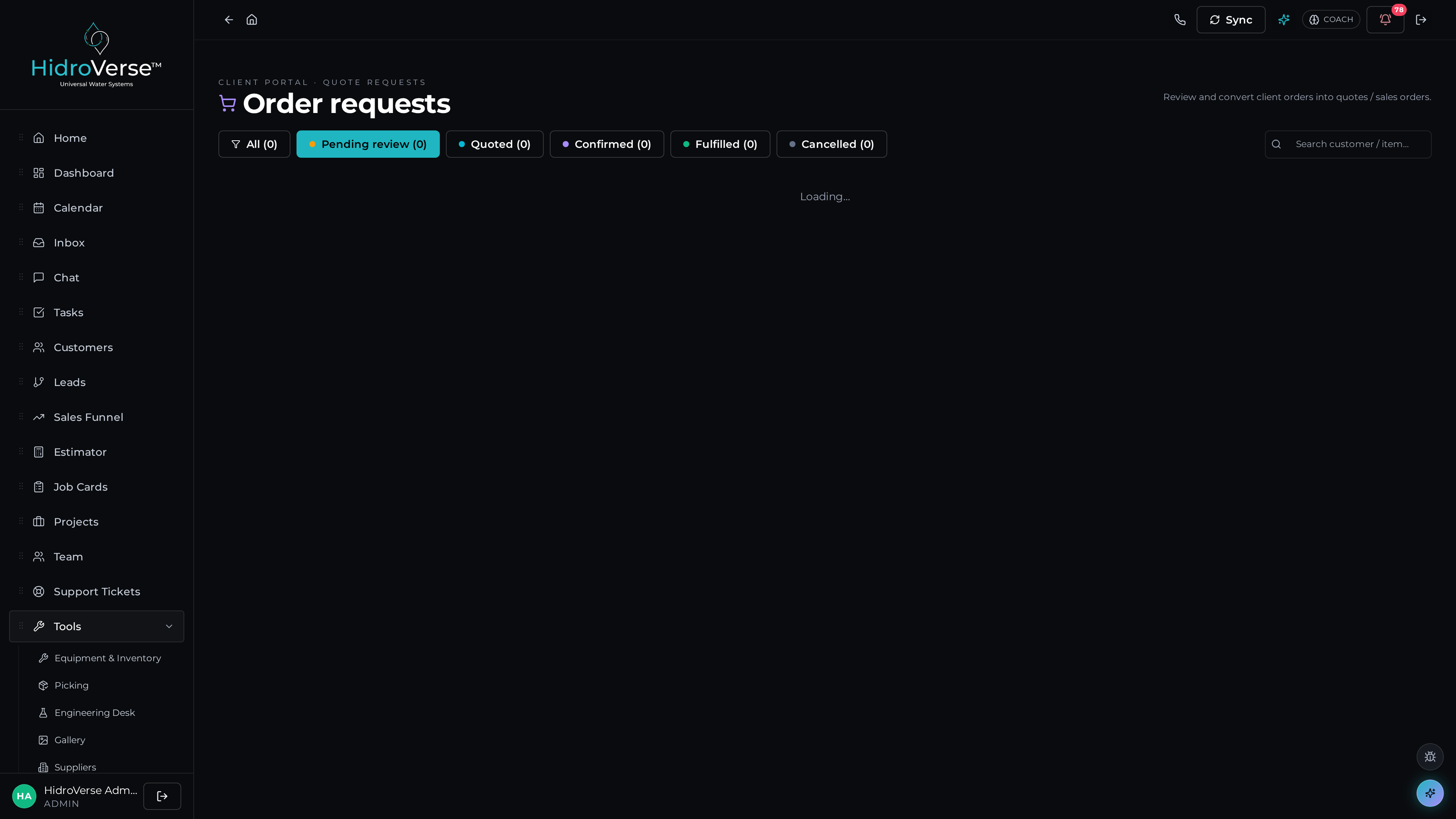 Order management