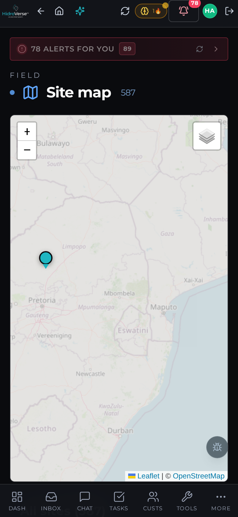 Map — mobile
